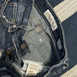 BKE Stella Dark Blue Boot Cut Jeans